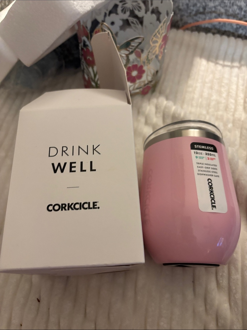 Corkcicle Rose Quartz Stemless Tumbler